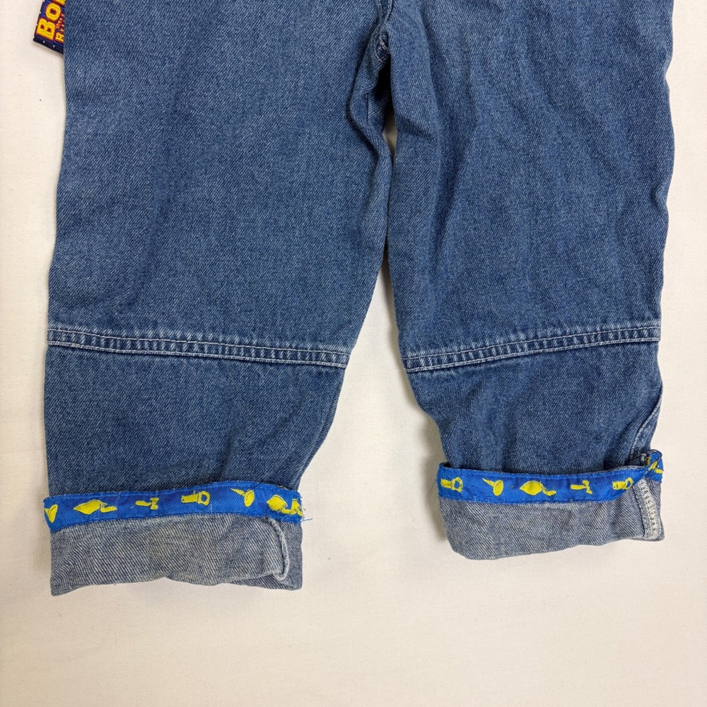 Bob the Builder Vintage Denim Overalls Kids 2T Blue Embroidered Scoop Digger - Picture 9 of 10